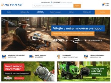 Nový e-shop se zahradní a lesní technikou HS Parts: Stovky tisíc kategorií v 5 mutacích